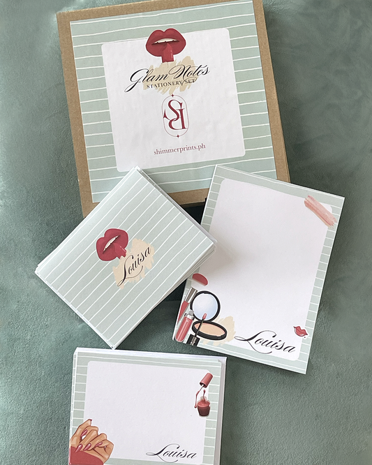 Glam Notes Stationery Set