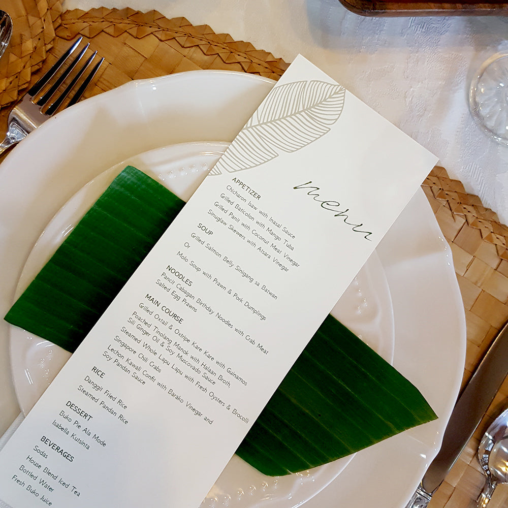 Custom Menu Cards