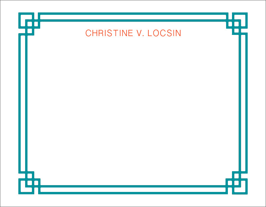Classic Border Turquoise