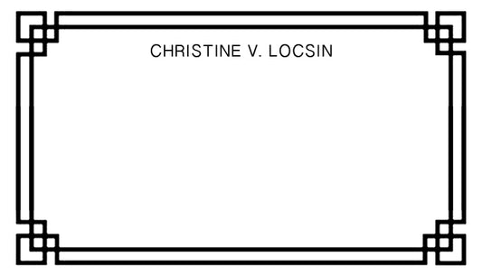 Classic Black Border Tag