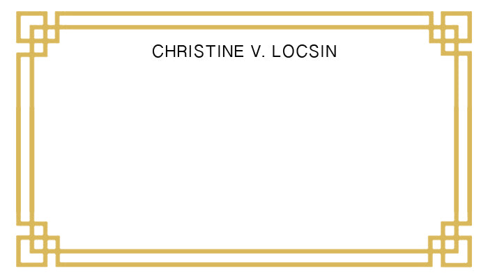Classic Gold Border Tag