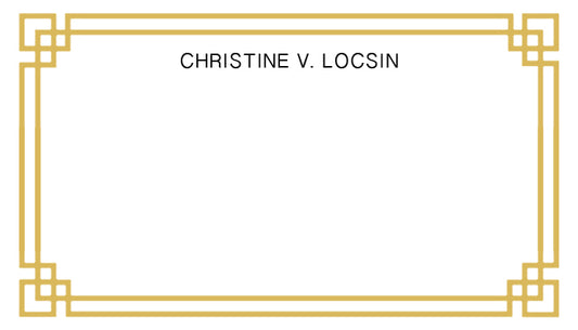 Classic Gold Border Tag