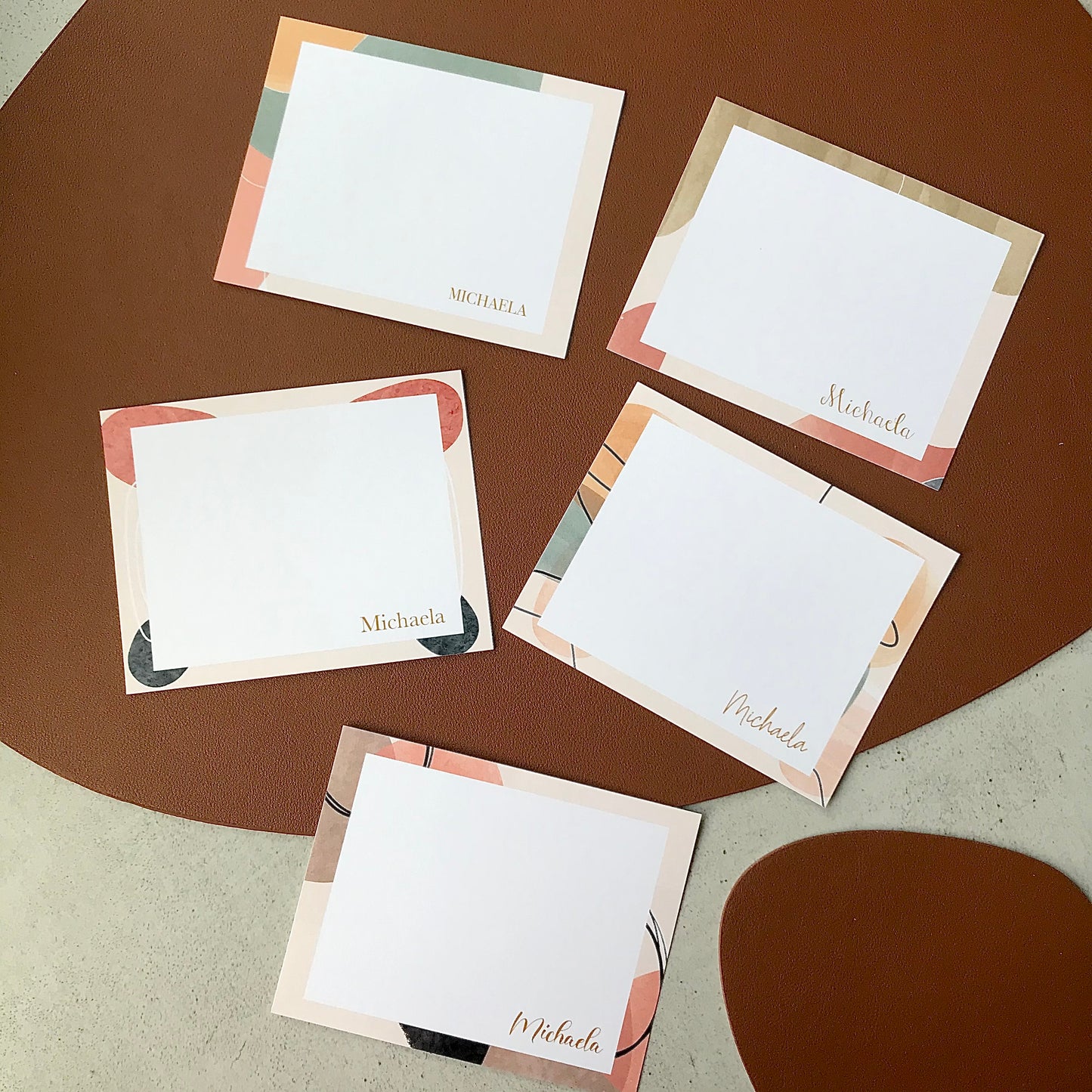 Abstract Stationery Set