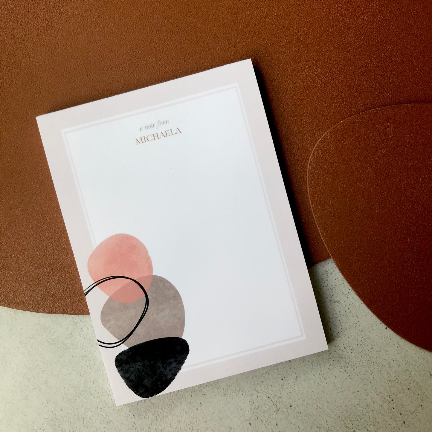 Abstract Stationery Set