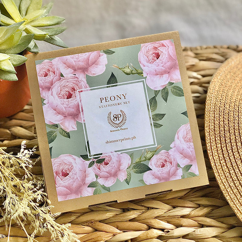 Peony Stationery Set