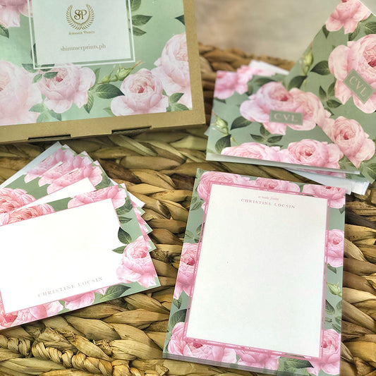 Peony Stationery Set