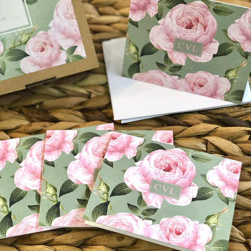 Peony Stationery Set