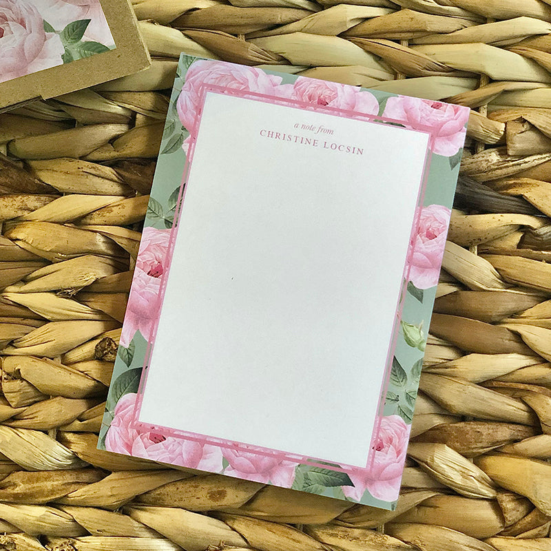 Peony Stationery Set