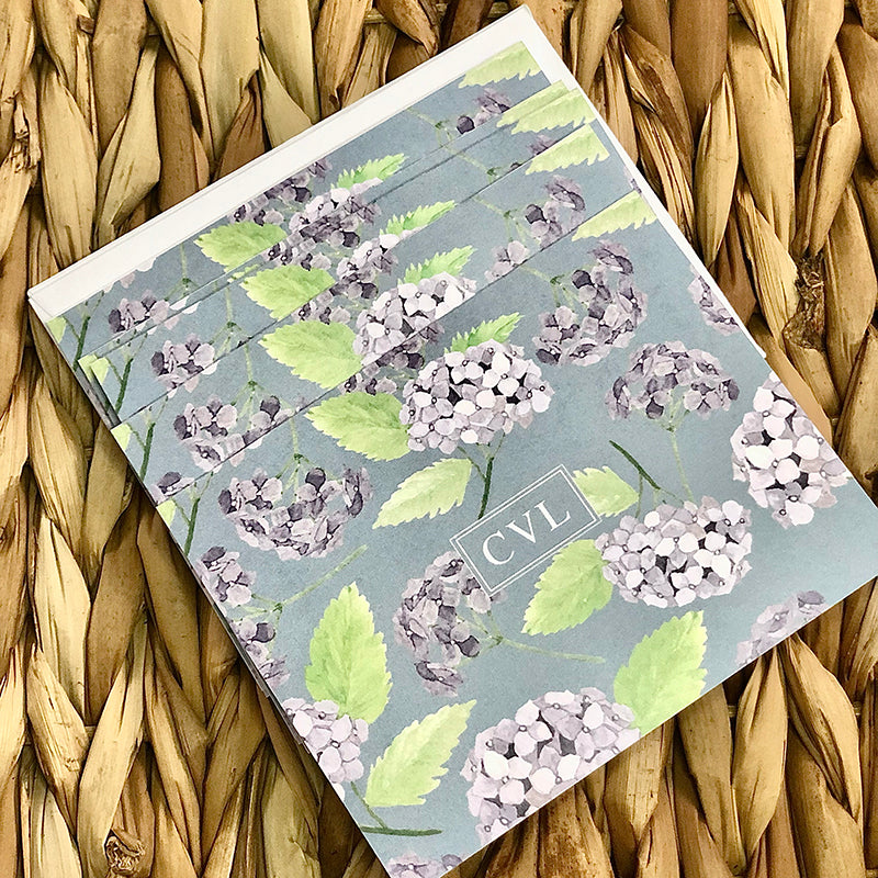 Hydrangeas Stationery Set
