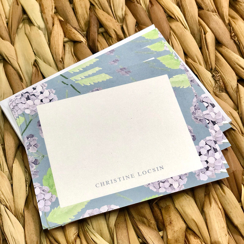 Hydrangeas Stationery Set