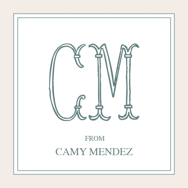 Foam Monogram Tag