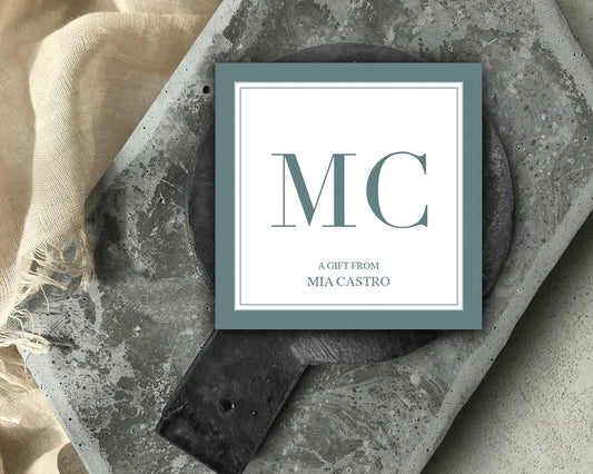 Viridian Monogram Tag