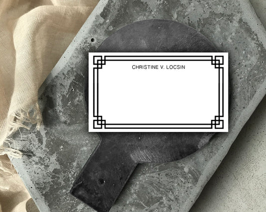 Classic Black Border Tag