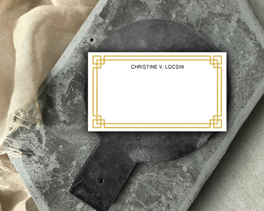 Classic Gold Border Tag