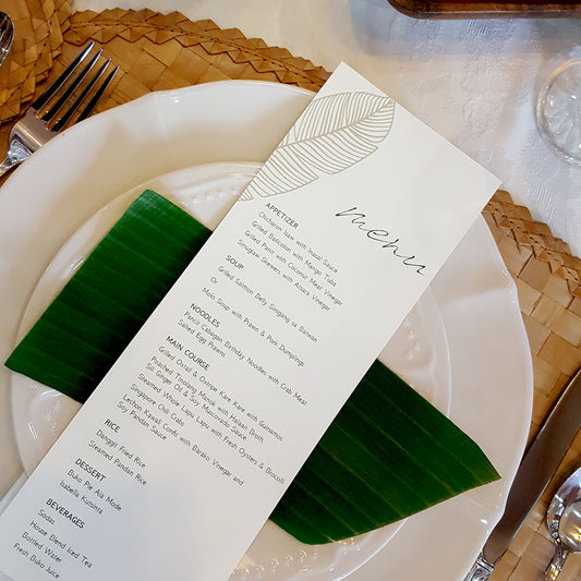 Custom Menu Cards