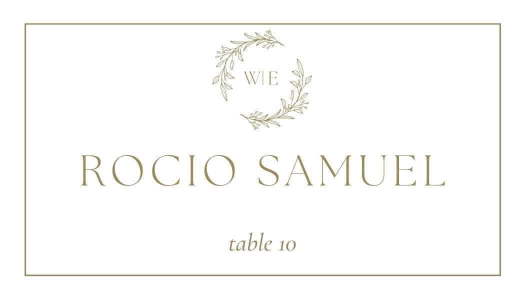 Elegant Gold Place Cards