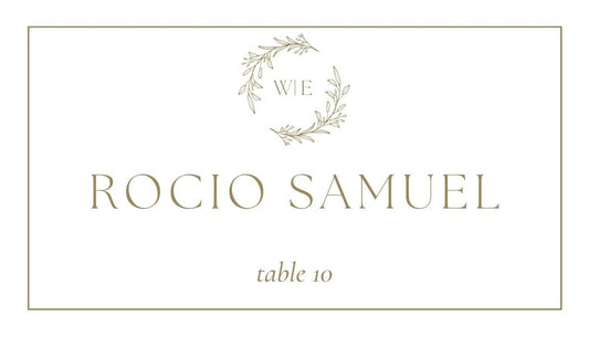 Elegant Gold Place Cards
