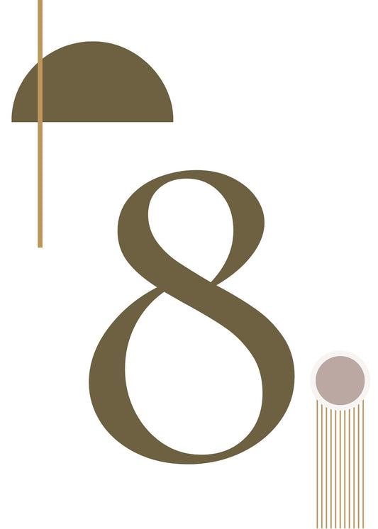 Modern Shapes Table Card