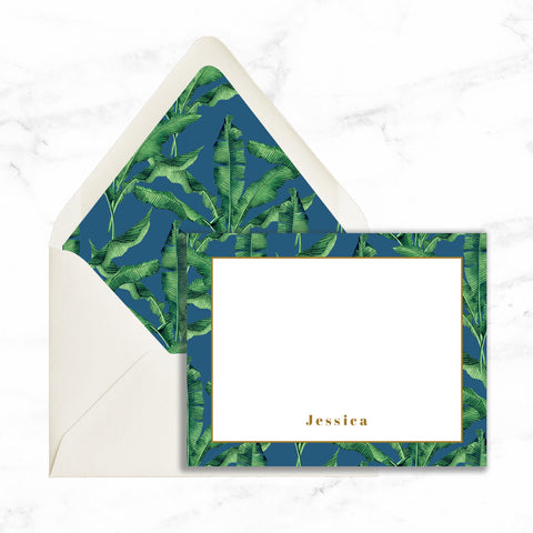 Blue Tropic Flat Note cards