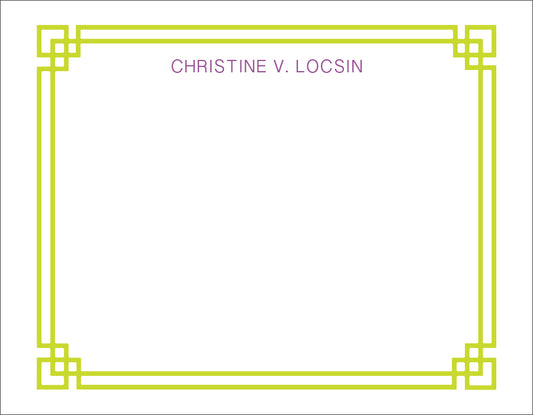 Classic Border Lime Green