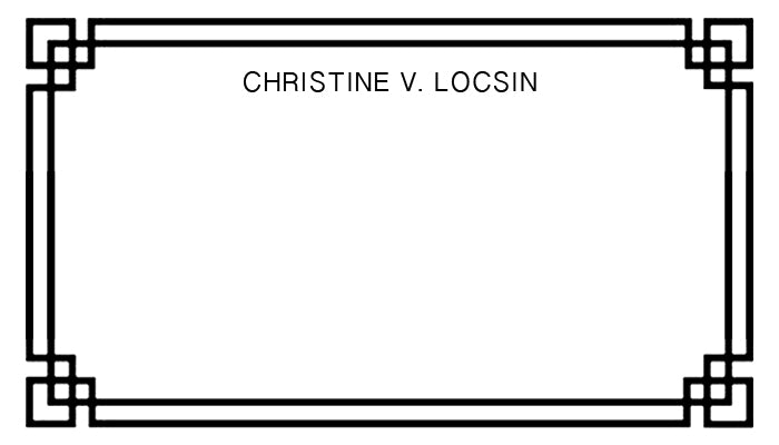 Classic Black Border Tag