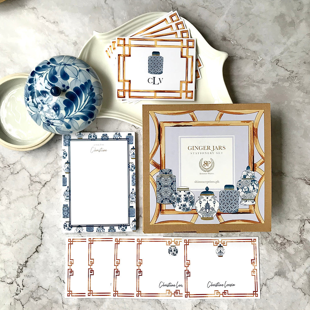 Ginger Jar Stationery Set