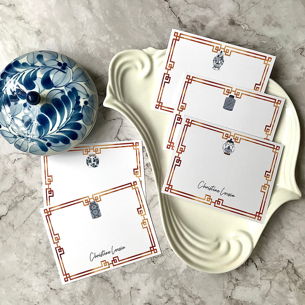 Ginger Jar Stationery Set