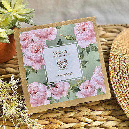 Peony Stationery Set